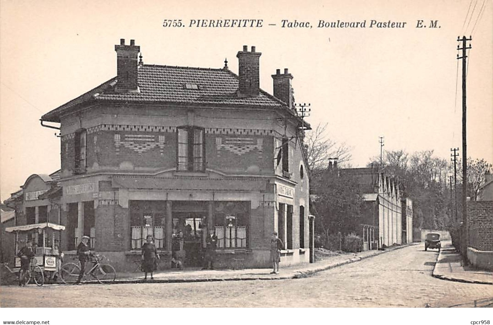 93 .n°106746 . Pierrefitte Sur Seine .marchand De Glace .tabac Boulevard Pasteur . - Pierrefitte Sur Seine