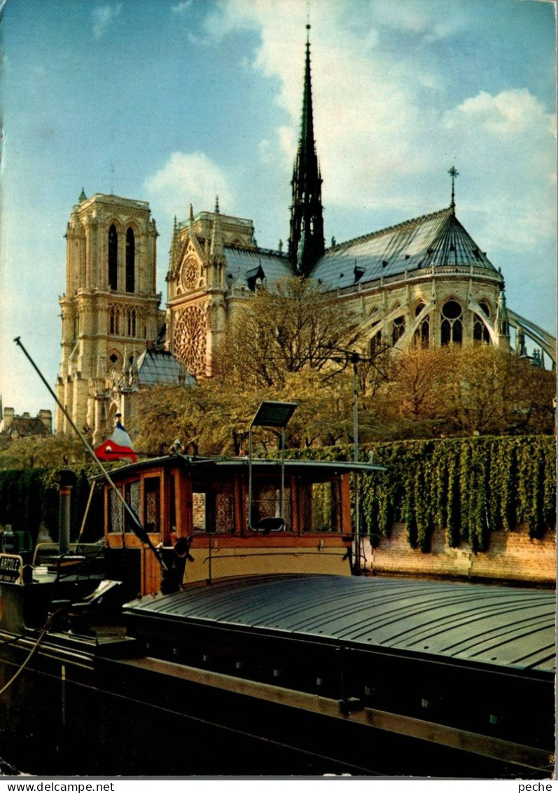 N°261 Z -cpsm Paris -péniche- - Houseboats