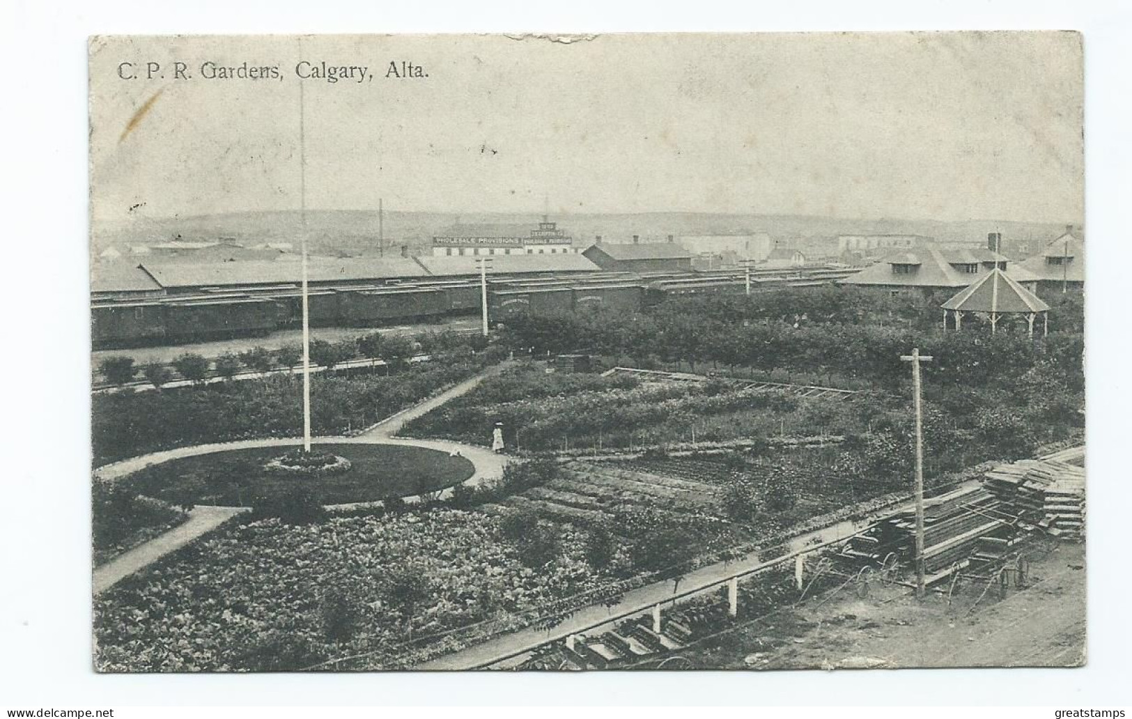 Railway Postcard Canadian Pacific Railway Alta Posted 1908 No Stamp. - Obras De Arte