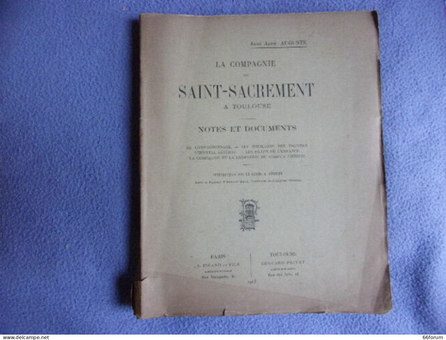 La Commune De Saint-Sacrement à Toulouse- Notes Et Documents - Midi-Pyrénées