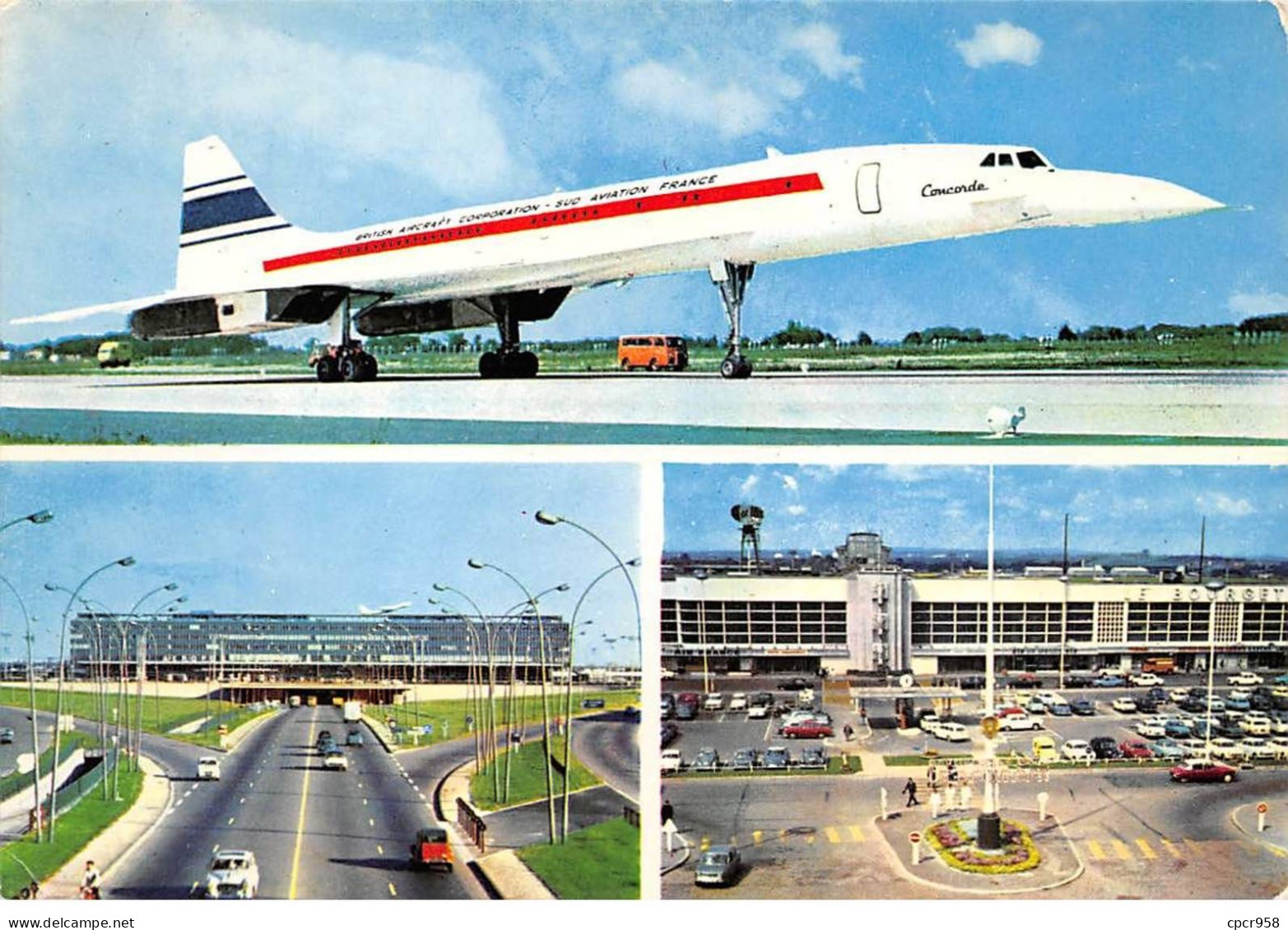 94 - ORLY - SAN28811 - Aéroport De Paris Orly - Les Aérogares D'Orly Et Du Bourget - Avion "Concorde" - CPSM 15X10 Cm - Orly