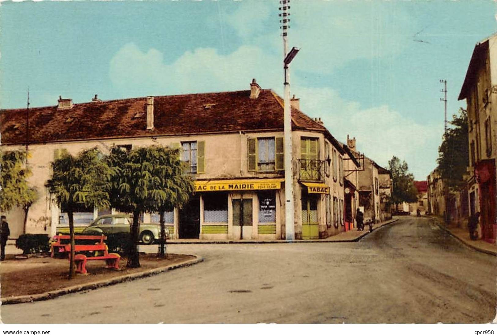 94 - FRESNES - SAN28925 - Café Tabac De La Mairie - Rue Maurice Ténine - En L'état - CPSM 14X9 Cm - Fresnes