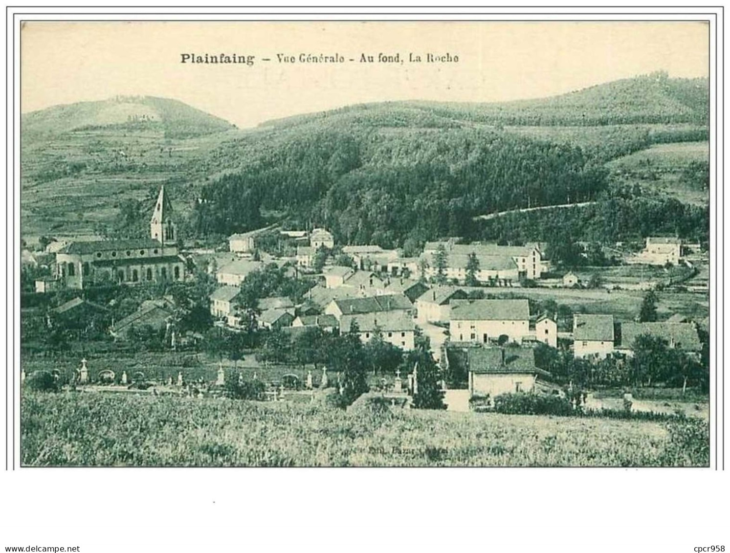 88.PLAINFAING.VUE GENERALE.AU FOND LA ROCHE - Plainfaing