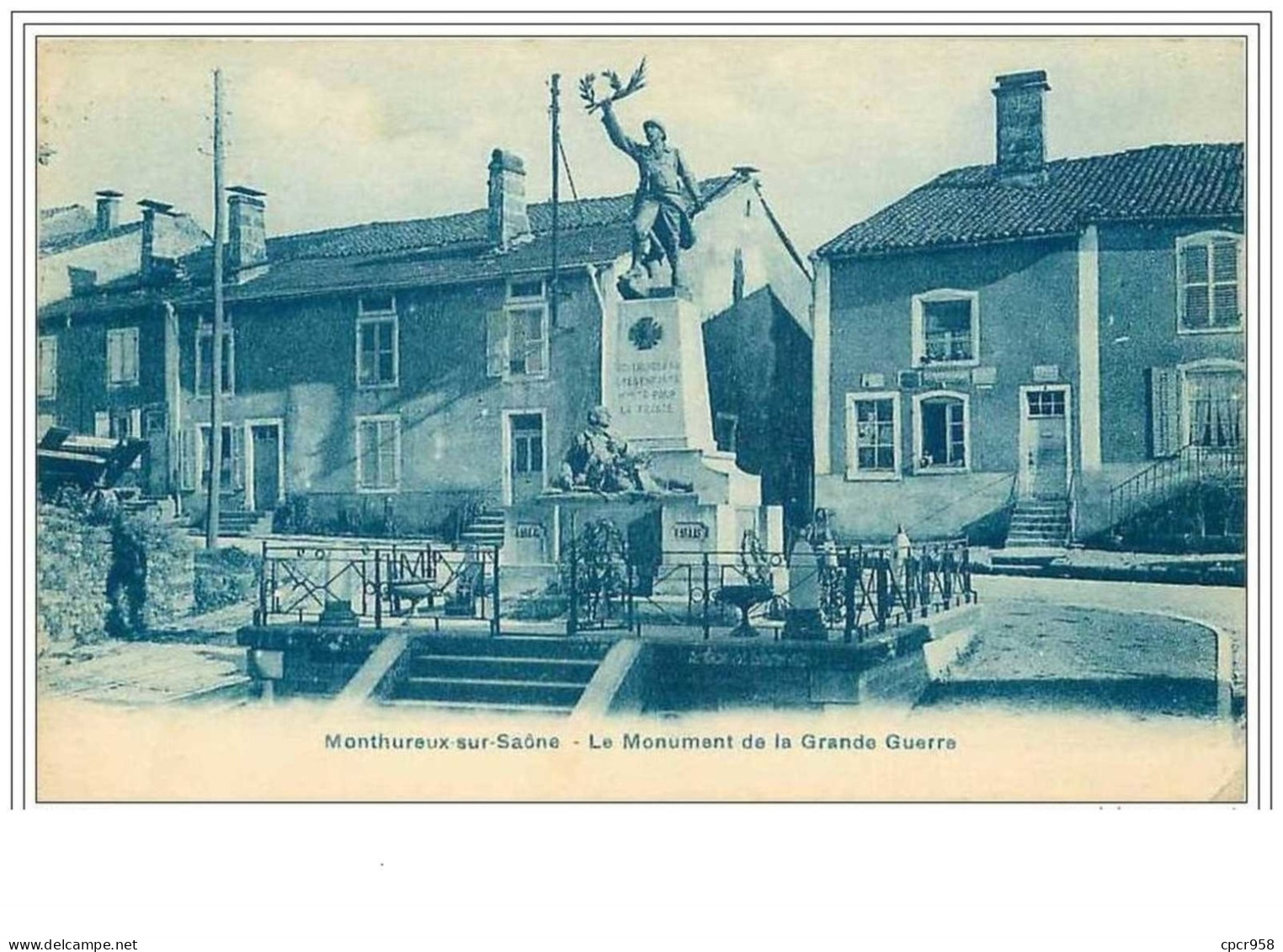 88.MONTHUREUX-SUR-SAONE.L E MONUMENT DE LA GRANDE GUERRE.LEGER PLIE - Monthureux Sur Saone