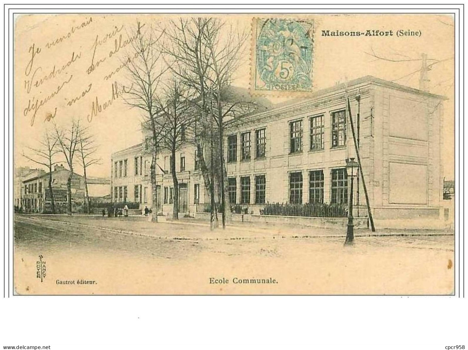 94.MAISONS-ALFORT.ECOLE COMMUNALE - Maisons Alfort