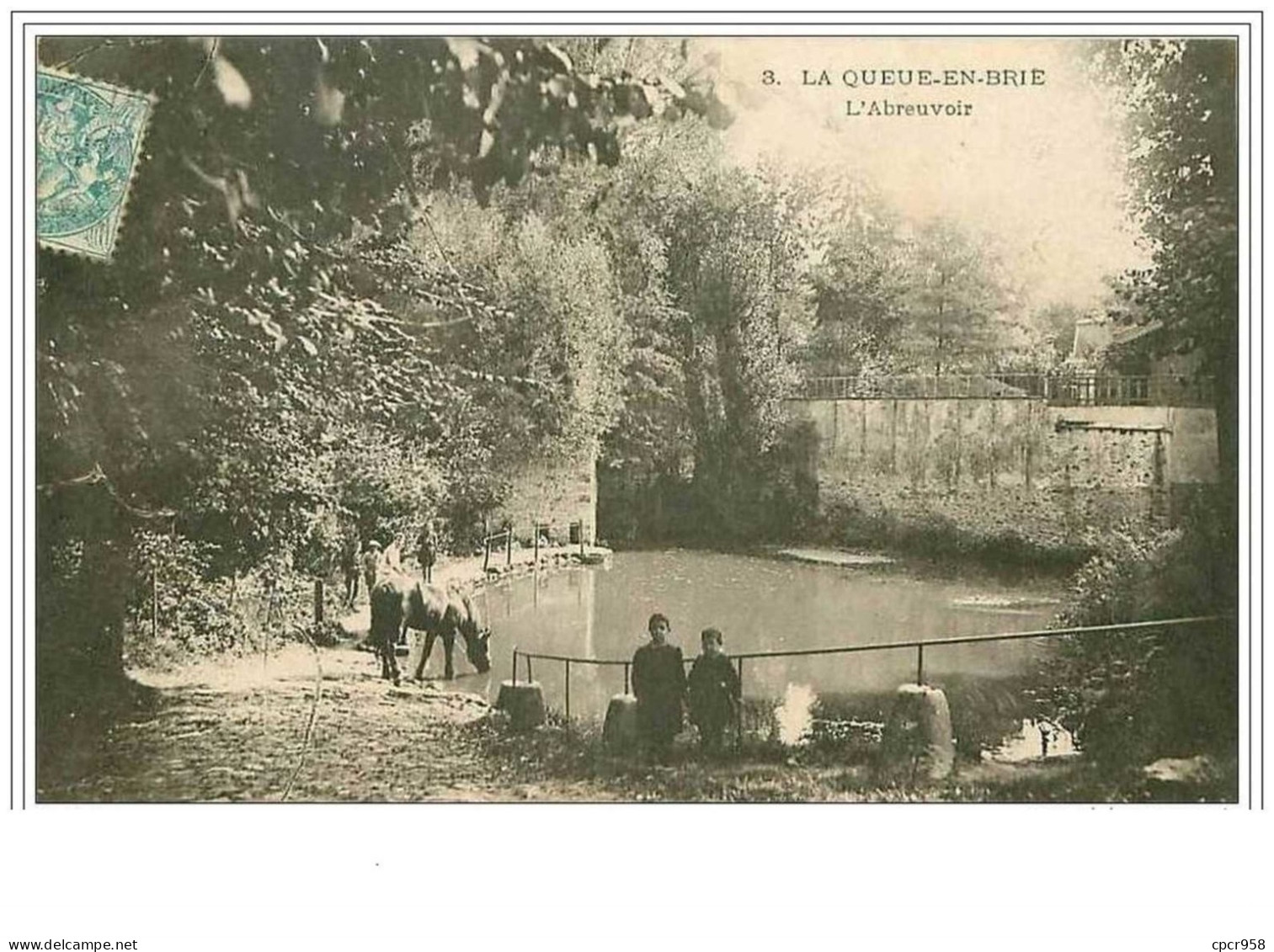 94.LA QUEUE EN BRIE.L'ABREUVOIR - La Queue En Brie