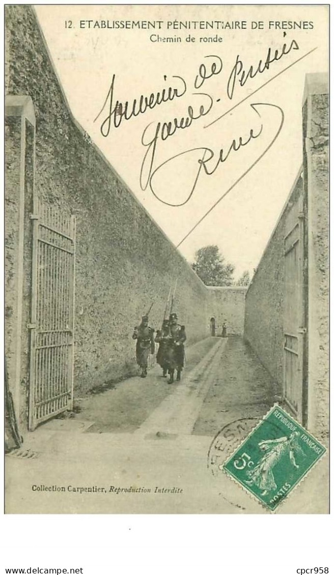 94.FRESNES.n°19456.ETABLISSEMENT PENITENTIAIRE.CHEMIN DE RONDE - Fresnes