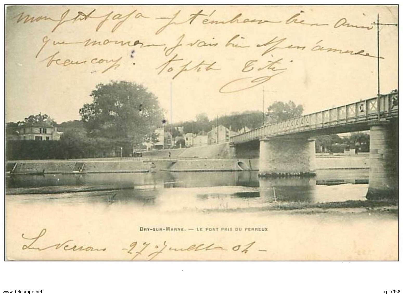 94.BRY SUR MARNE.n°2415.LE PONT PRIS DU PERREUX - Bry Sur Marne