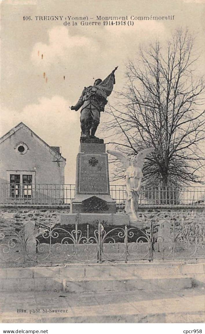 89 - TREIGNY - SAN28572 - Monument Commémoratif De La Guerre 1914-1918 - Treigny