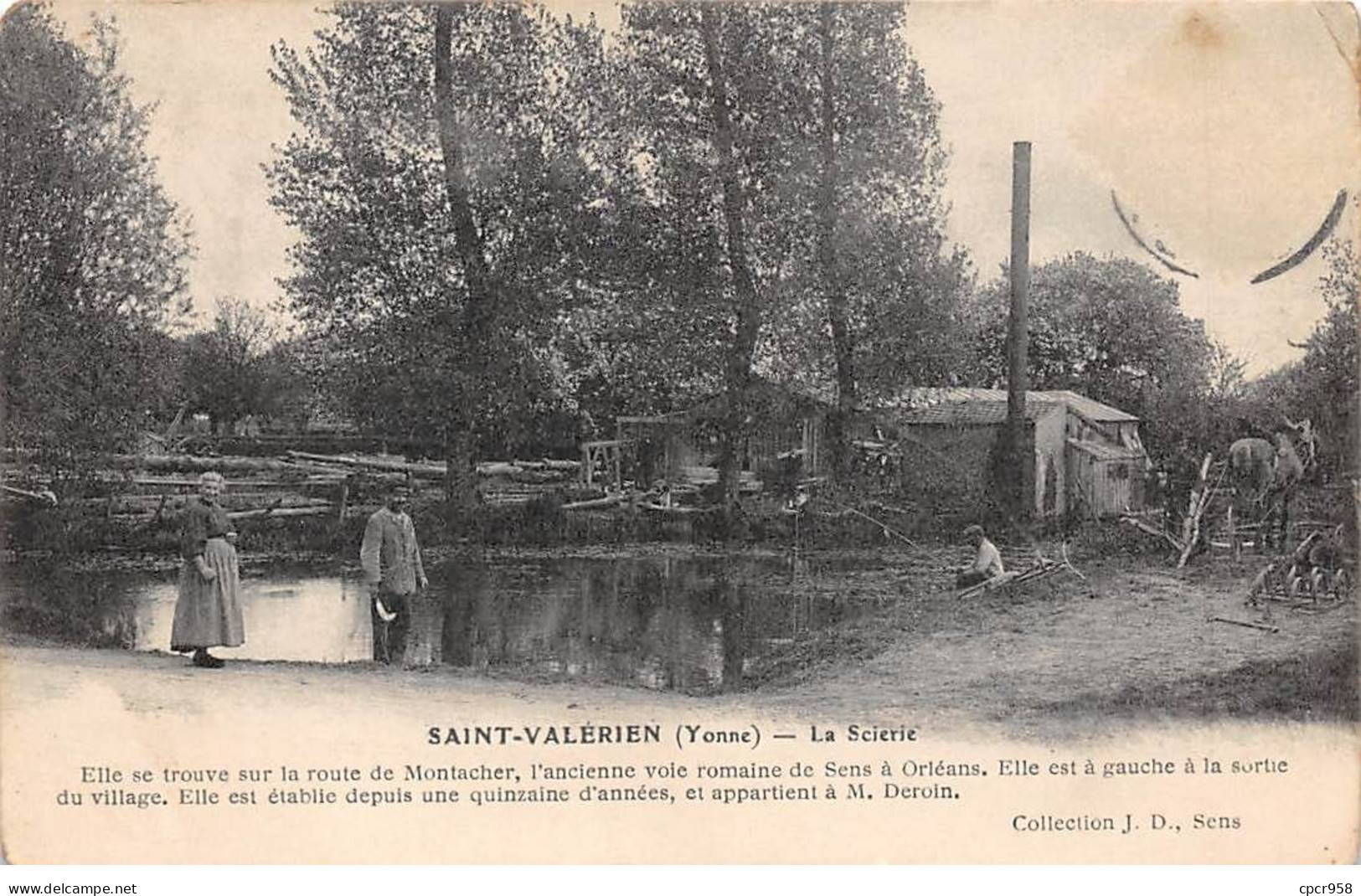 89 - SAINT VALERIEN - SAN42742 - La Scierie - Pli - Saint Valerien