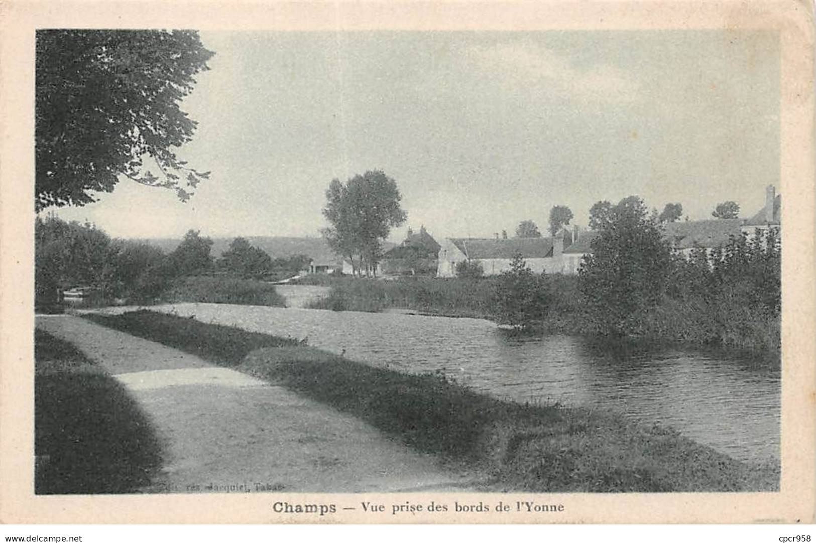 89 - CHAMPS - SAN35270 - Vue Prise Des Bords L'Yonne - Champs Sur Yonne