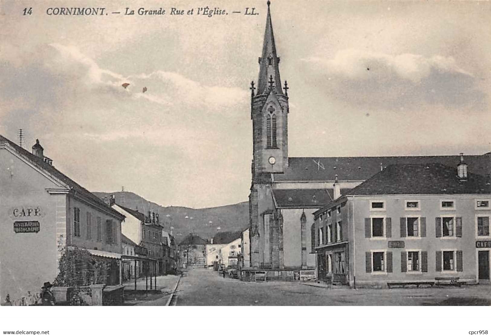 88.n°57540.cornimont.la Garnde Rue Et L'église - Cornimont