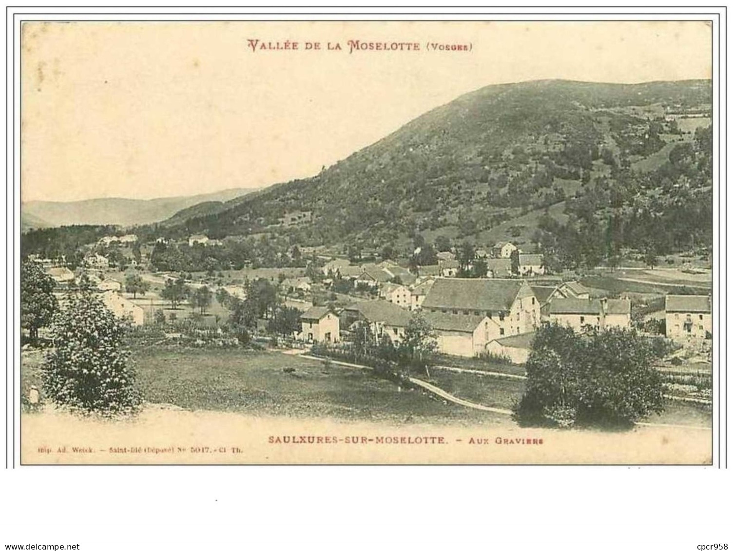 88.SAULXURES SUR MOSELOTTE.AUX GRAVIERES.VALLEE DE LA MOSELOTTE - Saulxures Sur Moselotte