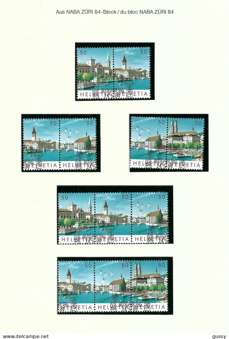 SUISSE 1984: Lot D'oblitérés - Used Stamps