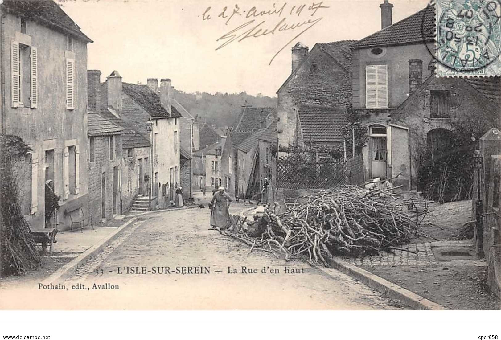 89. N°54118.L'Isle Sur Serein.le Rue D'en Haut - L'Isle Sur Serein