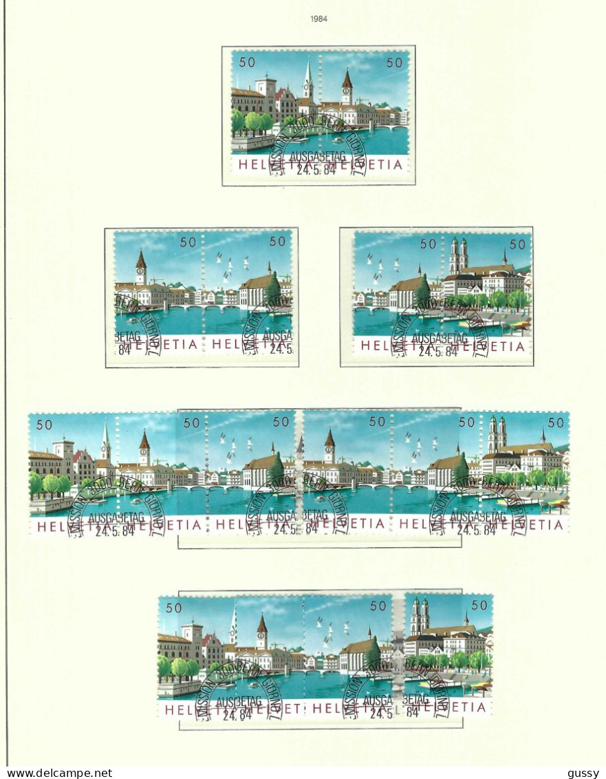 SUISSE 1984: Lot D'oblitérés - Gebruikt