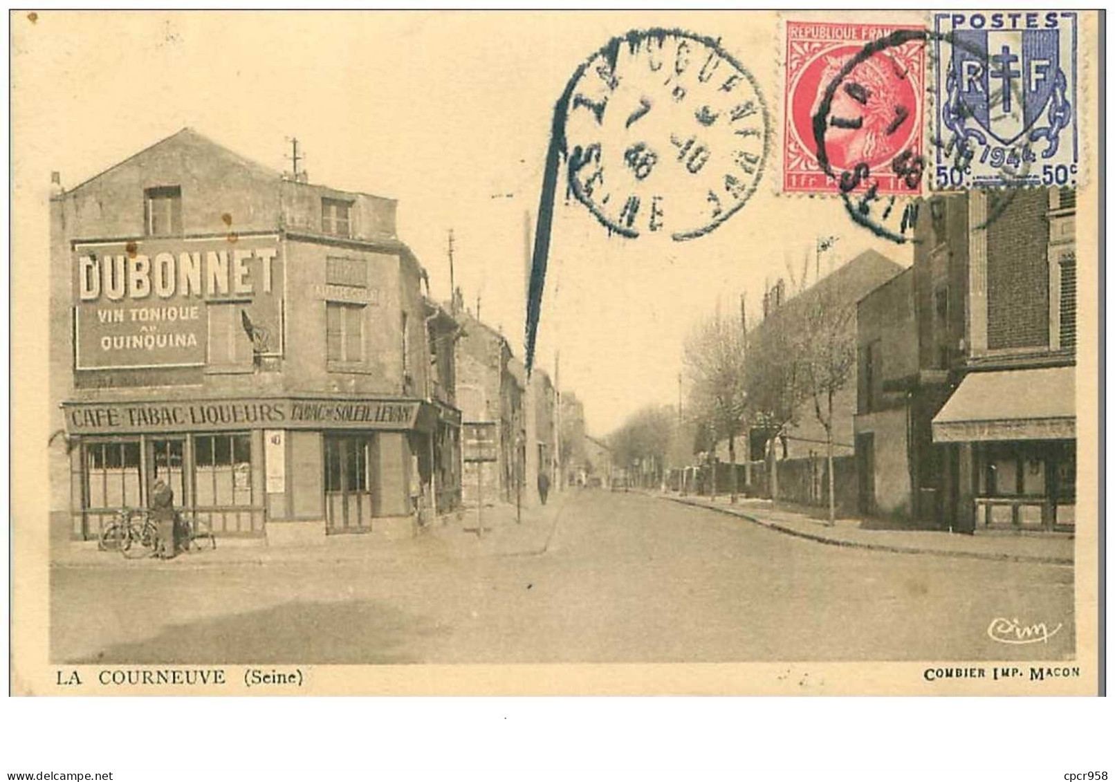 93. N°35941.la Courneuve.tabac Du Soleil Levant .dubonnet - La Courneuve