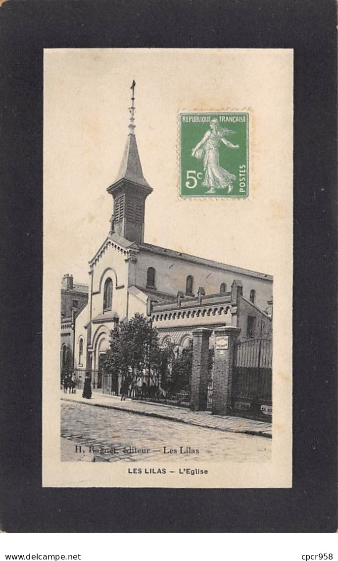 93 .n°109261.  Les Lillas . L Eglise  . - Les Lilas