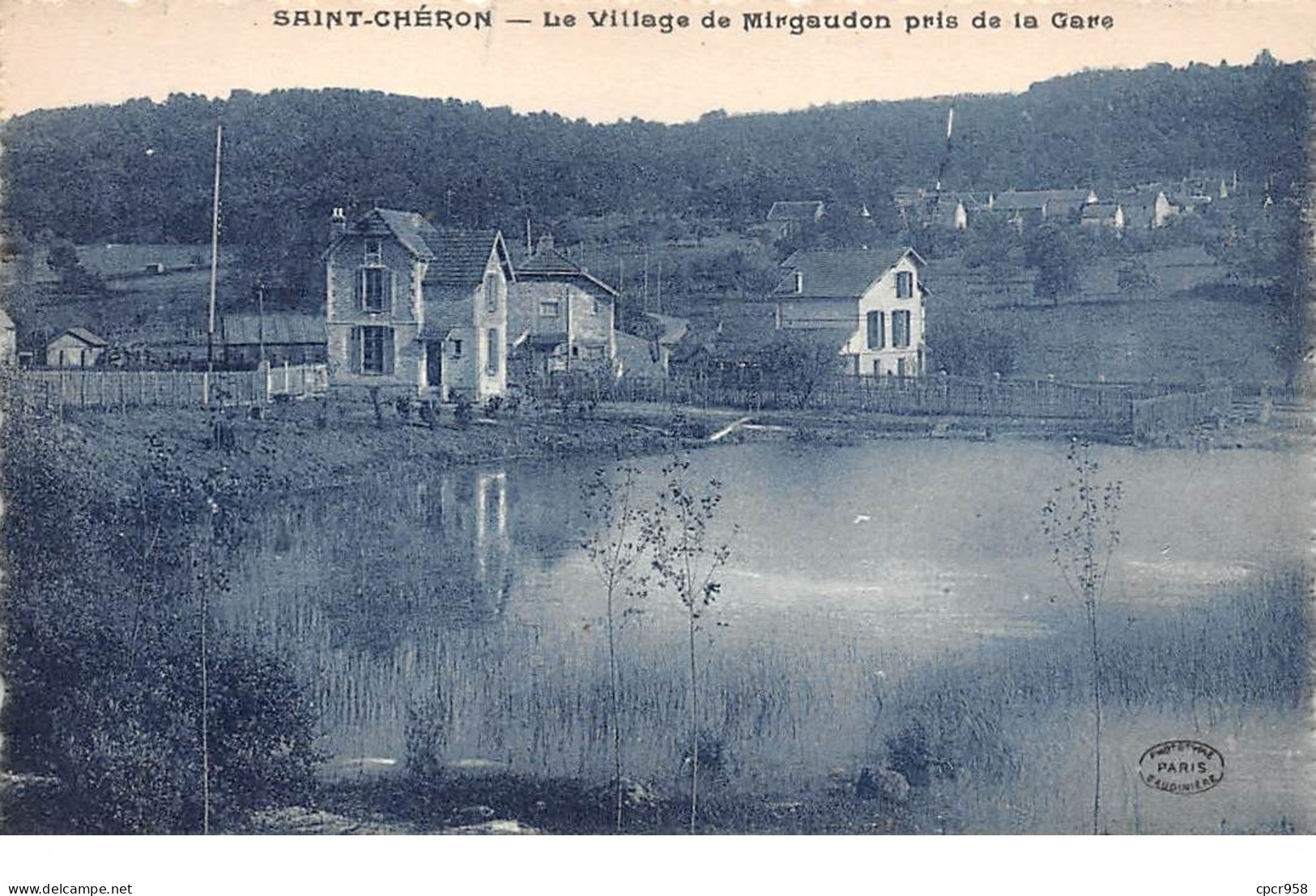 91 - N°111684 - Saint-Chéron - Le Village De Mirgaudon Pris De La Gare - Saint Cheron