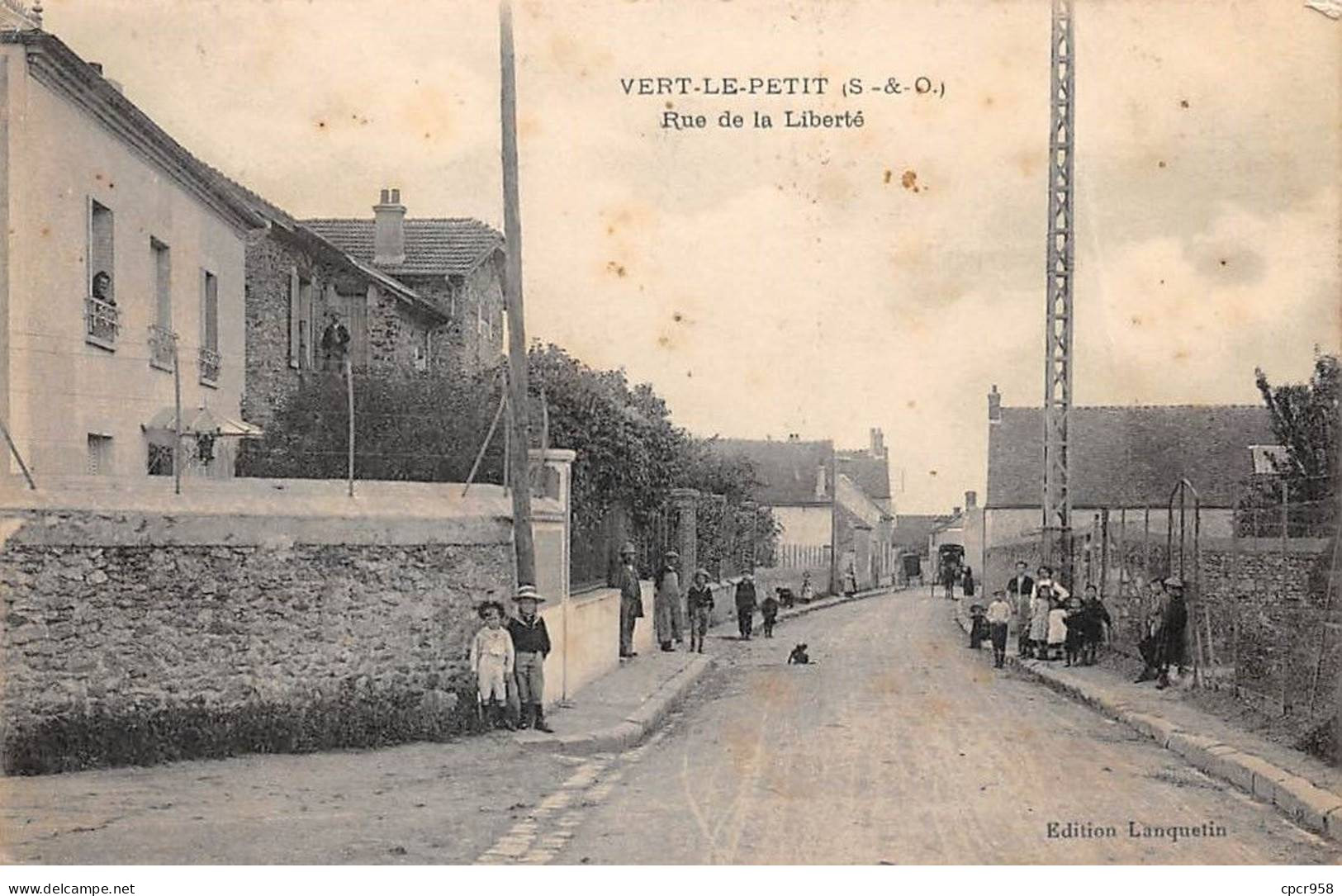 91 - VERS LE PETIT - SAN26074 - Rue De La Liberté - Pli - En L'état - Vert-le-Petit