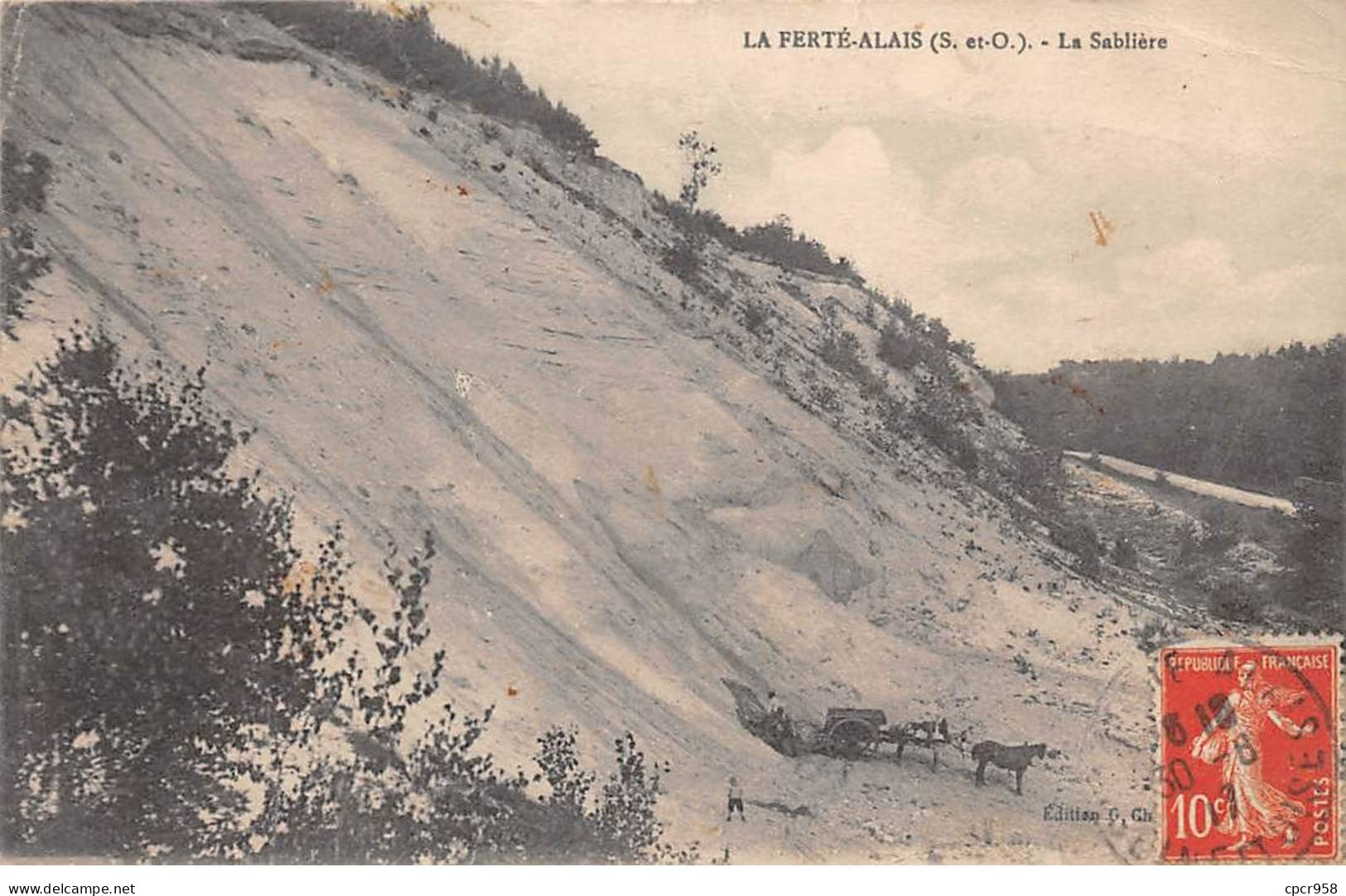 91 - LA FERTE ALAIS - SAN33750 - La Sablière - Mine - En L'Etat - Pli - La Ferte Alais