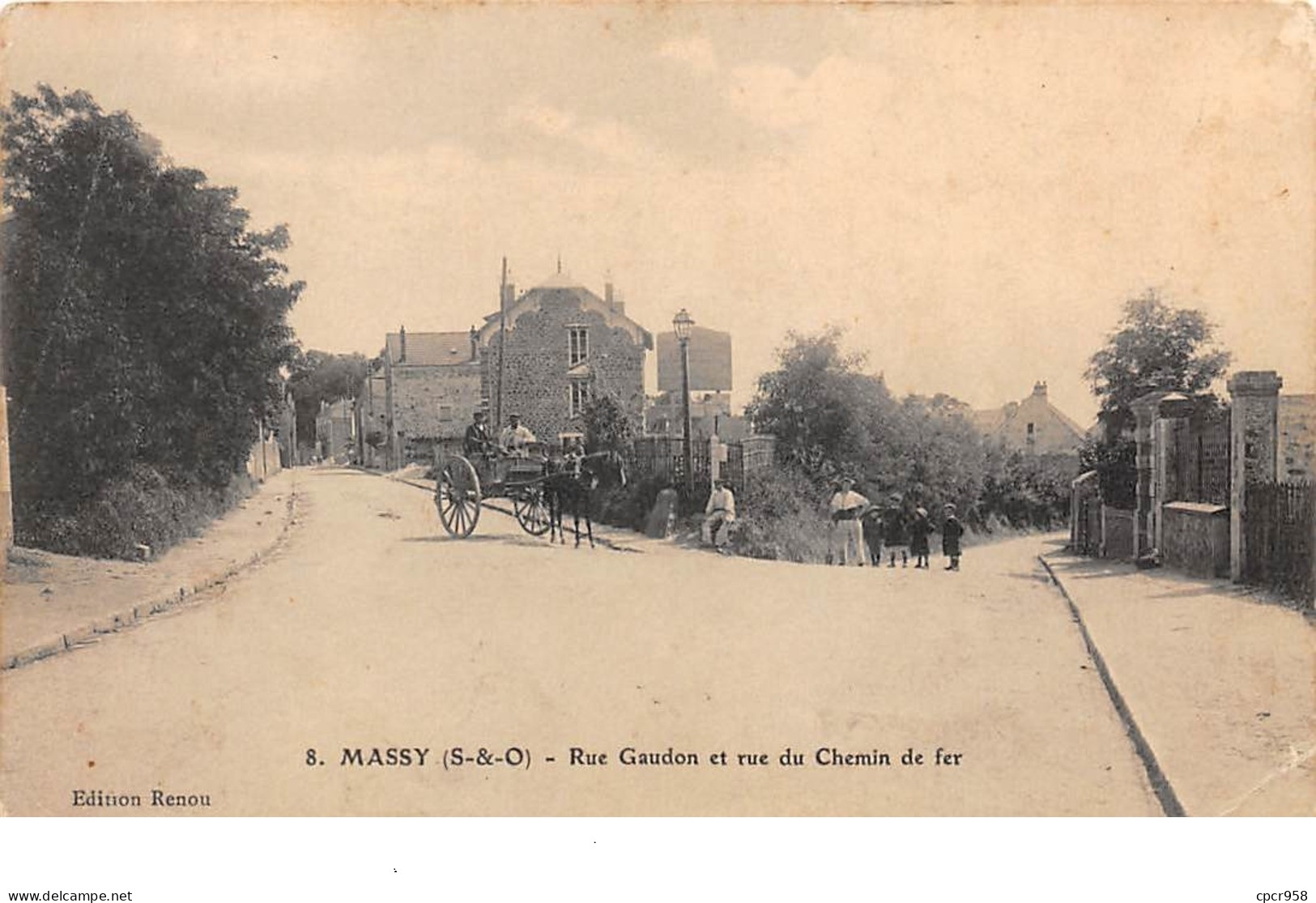 91. N°206209. Massy. Rue Gaudon Et Rue Du Chemin De Fer. Plie - Massy