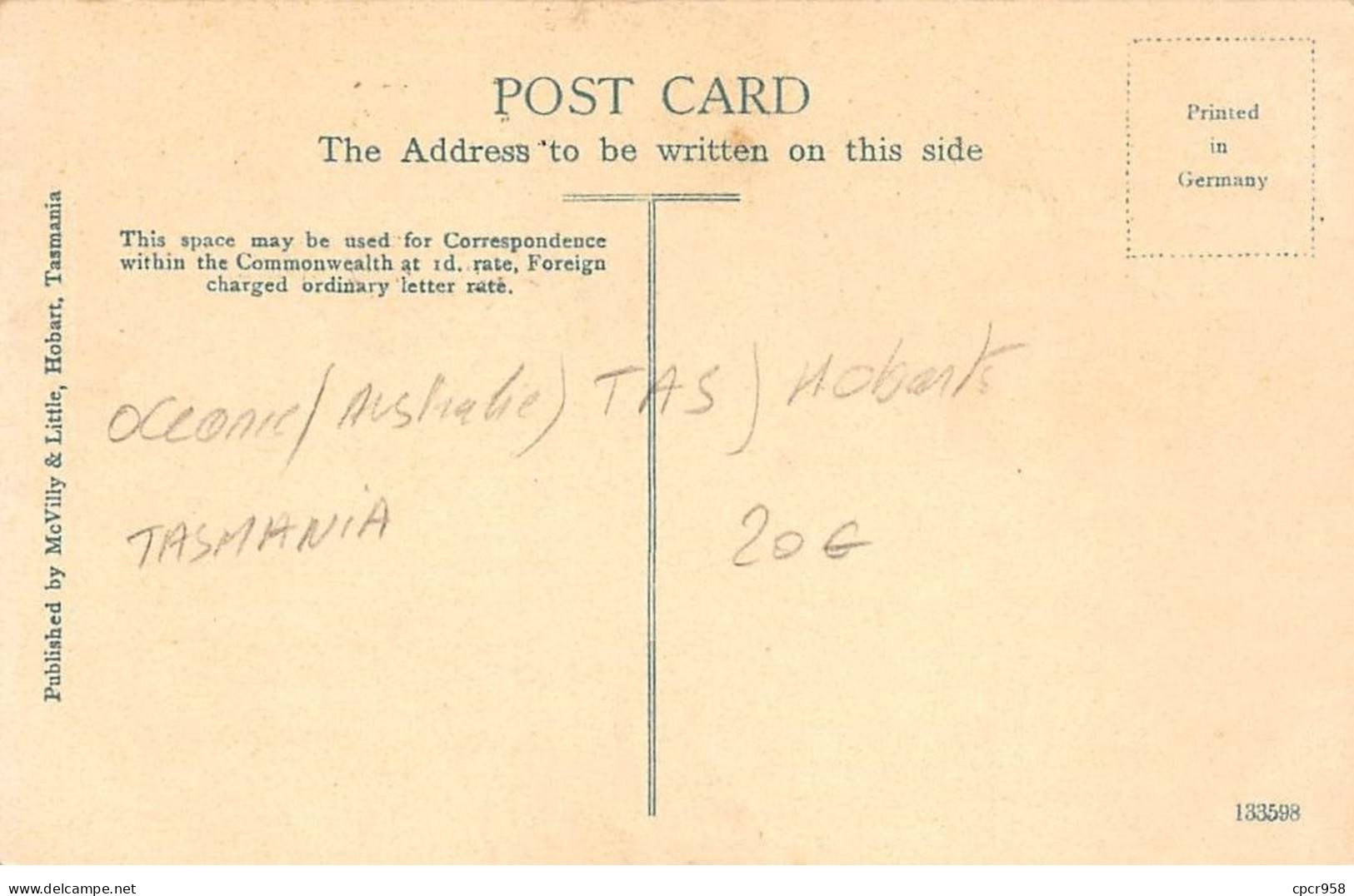 Australie - N°78826 - HOBART - Post Office,  ... - Multi-vues - AFFRANCHISSEMENT DE COMPLAISANCE - Hobart