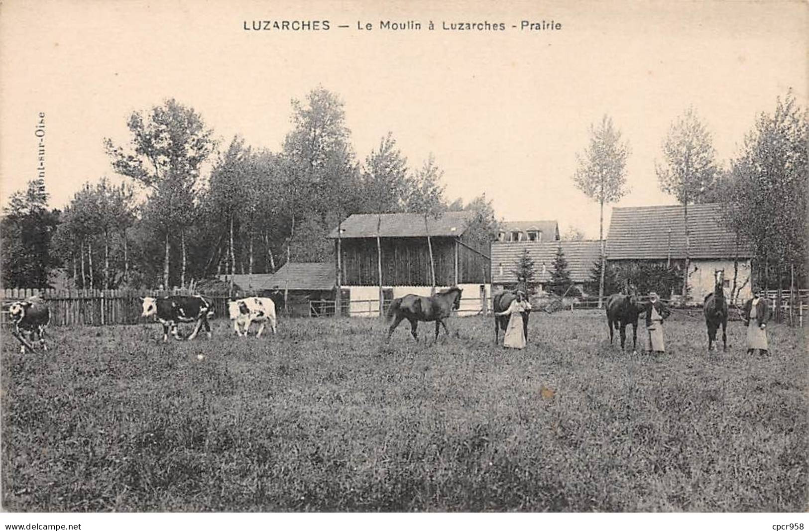 95 - LUZARCHES - SAN25087 - Le Moulin - Prairie - Luzarches