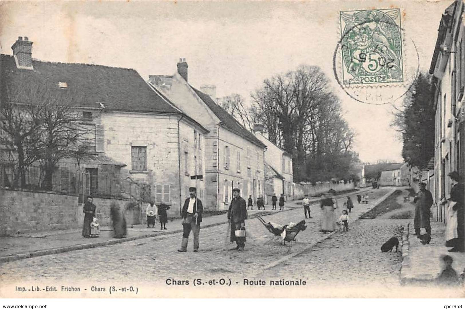 95 - CHARS - SAN32797 - Route Nationale - Chars