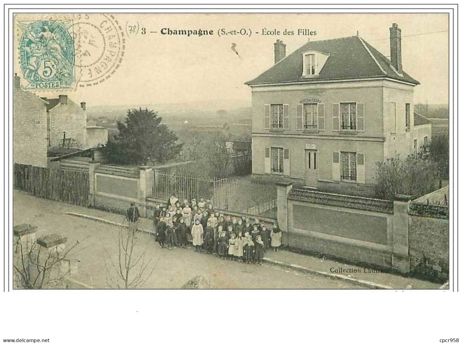 95.CHAMPAGNE.ECOLE DES FILLES.PLIE - Champagne Sur Oise