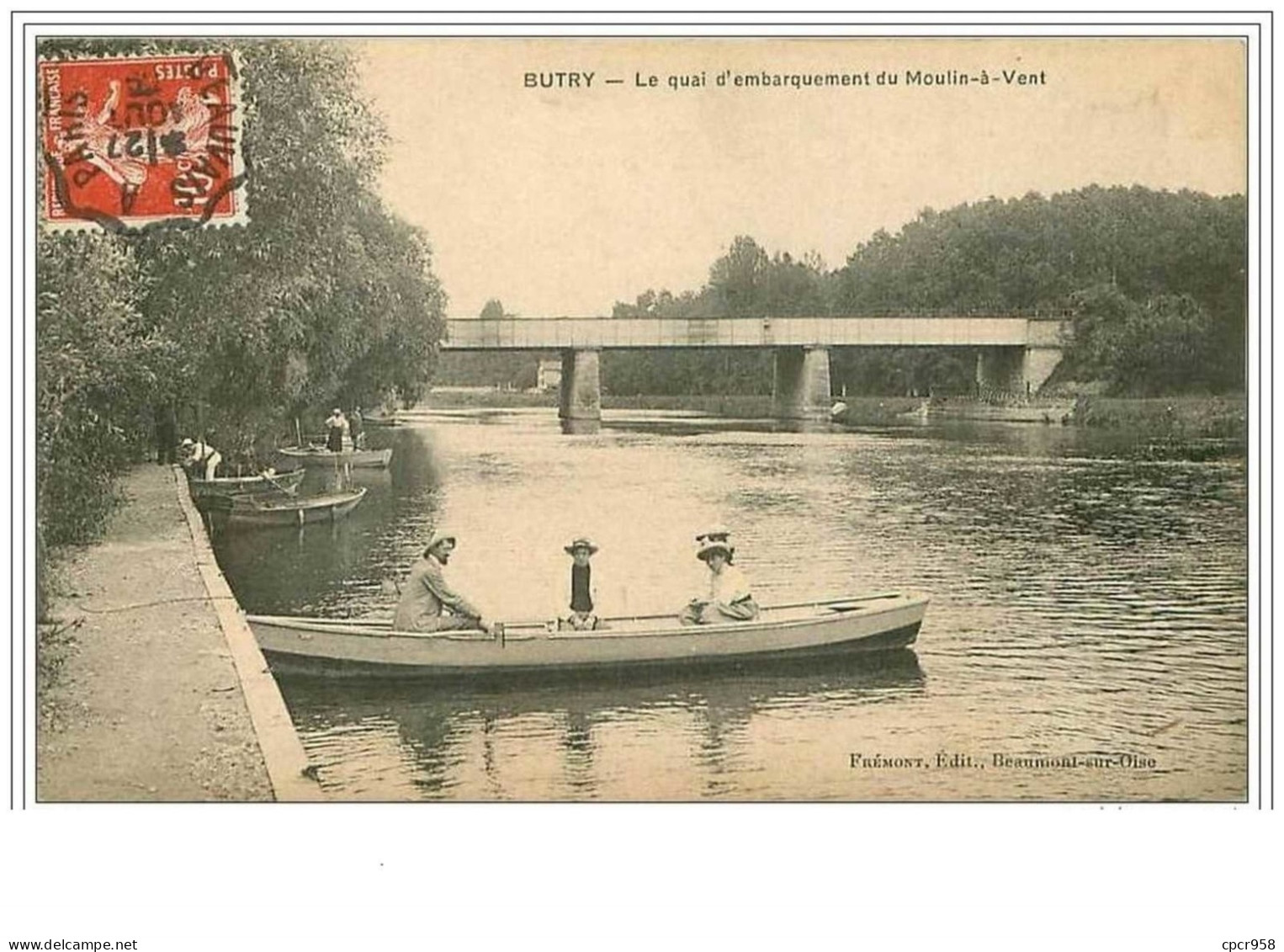 95.BUTRY.LE QUAI D'EMBARQUEMENT DU MOULIN A VENT - Butry