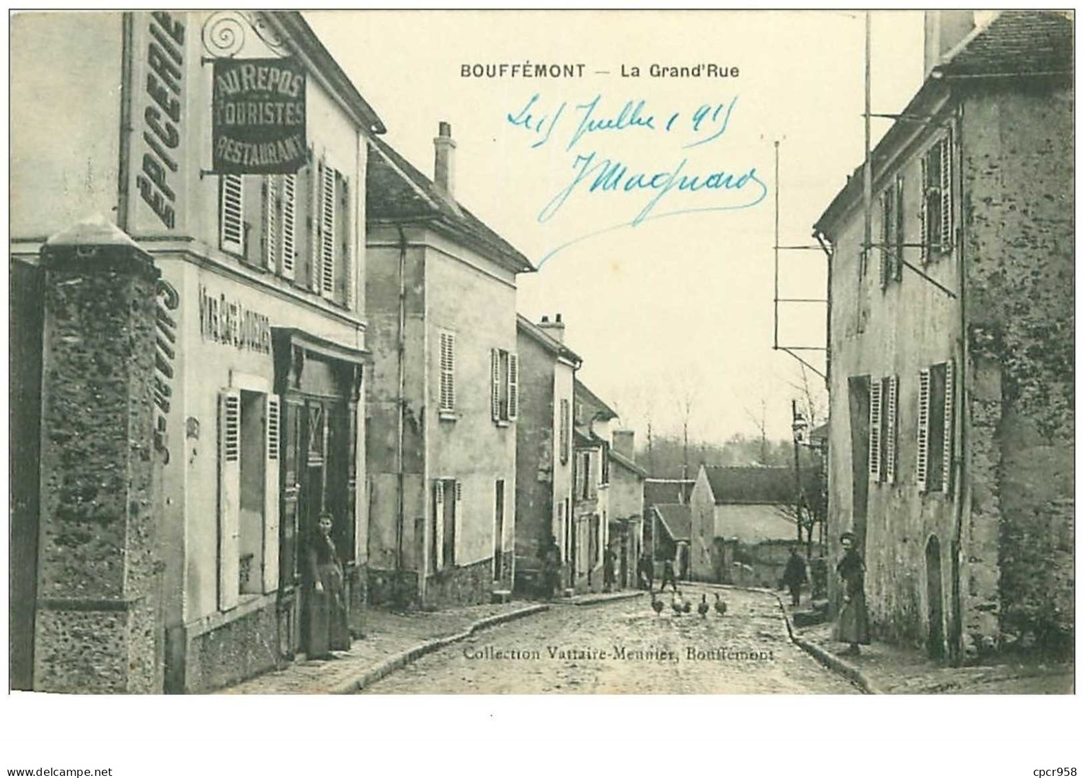 95.BOUFFEMONT.n°8353.LA GRAND'RUE.AU REPOS DU TOURISTE RESTAURANT - Bouffémont