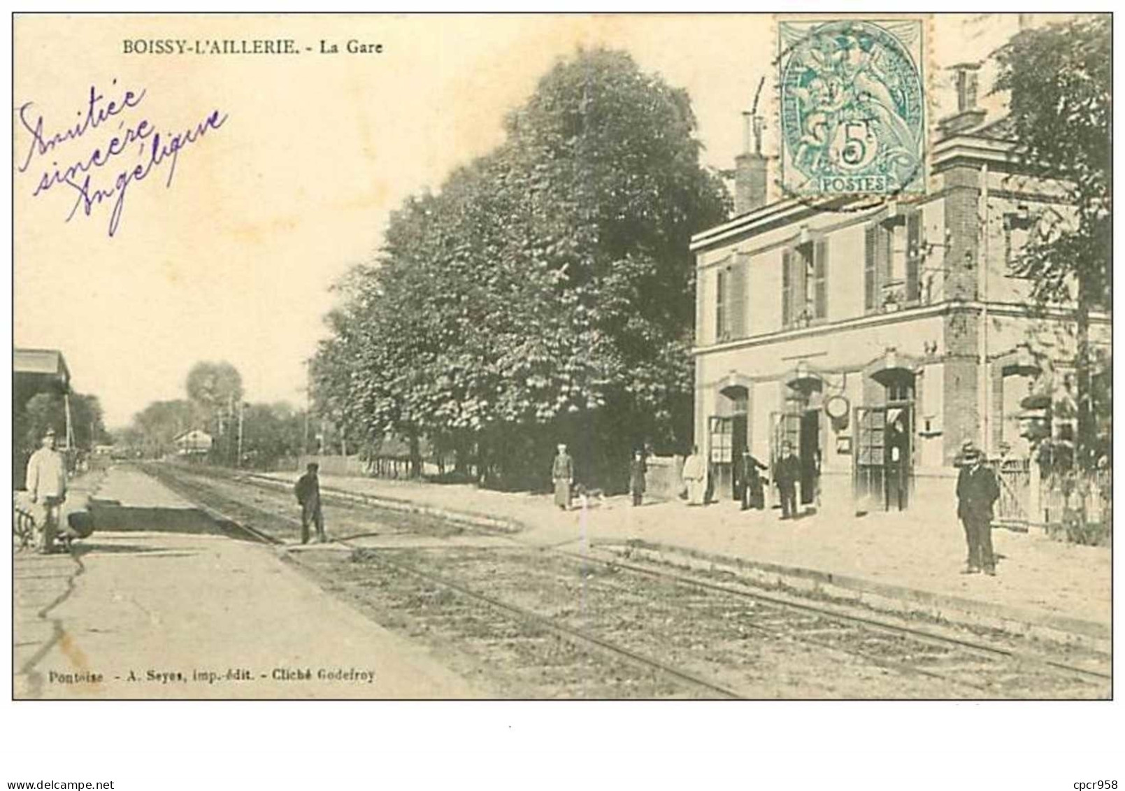 95.BOISSY-L'AILLERIE.n°45.LA GARE - Boissy-l'Aillerie