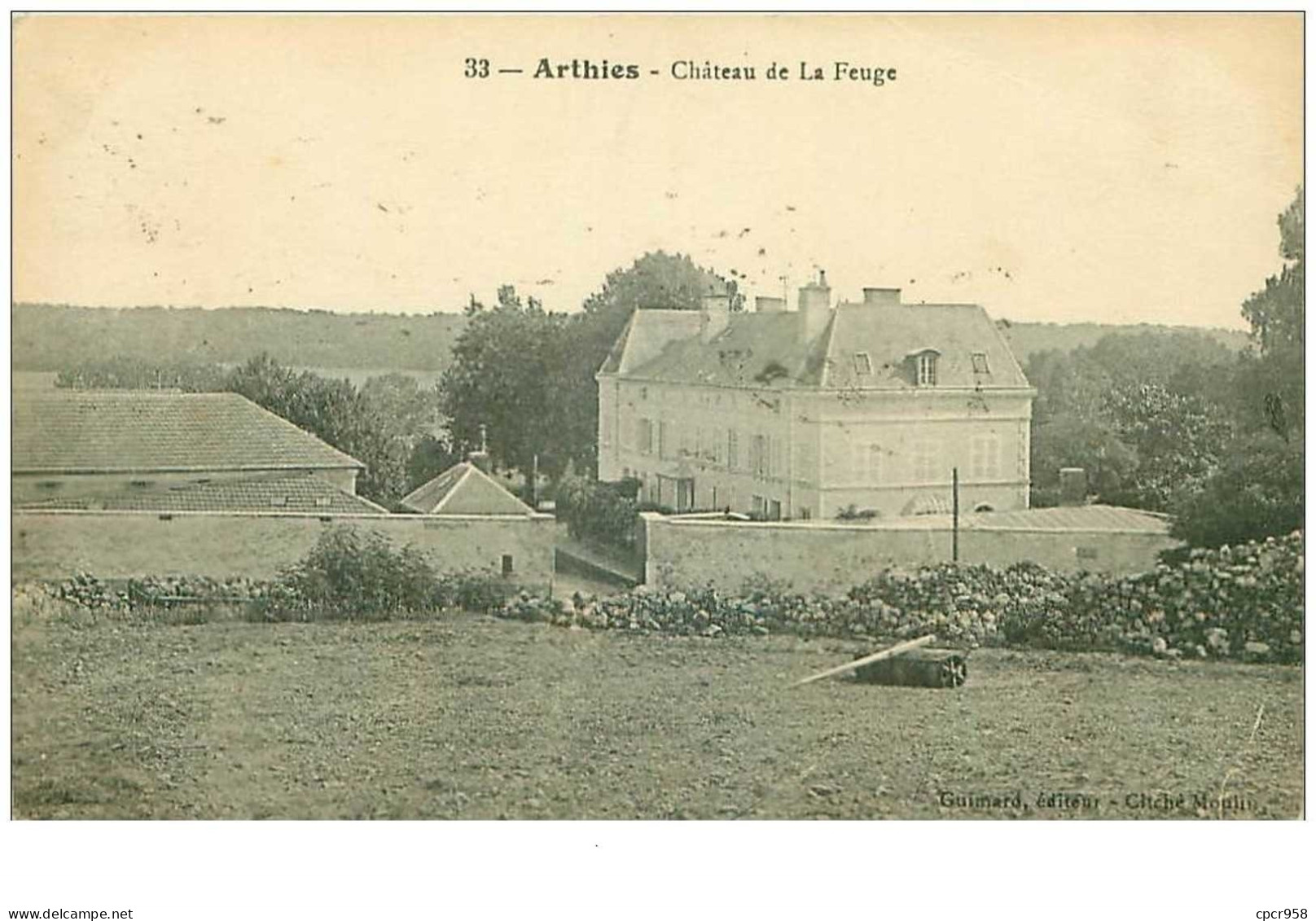 95.ARTHIES.n°19492.CHATEAU DE LA FEUGE.VOIR ETAT - Arthies