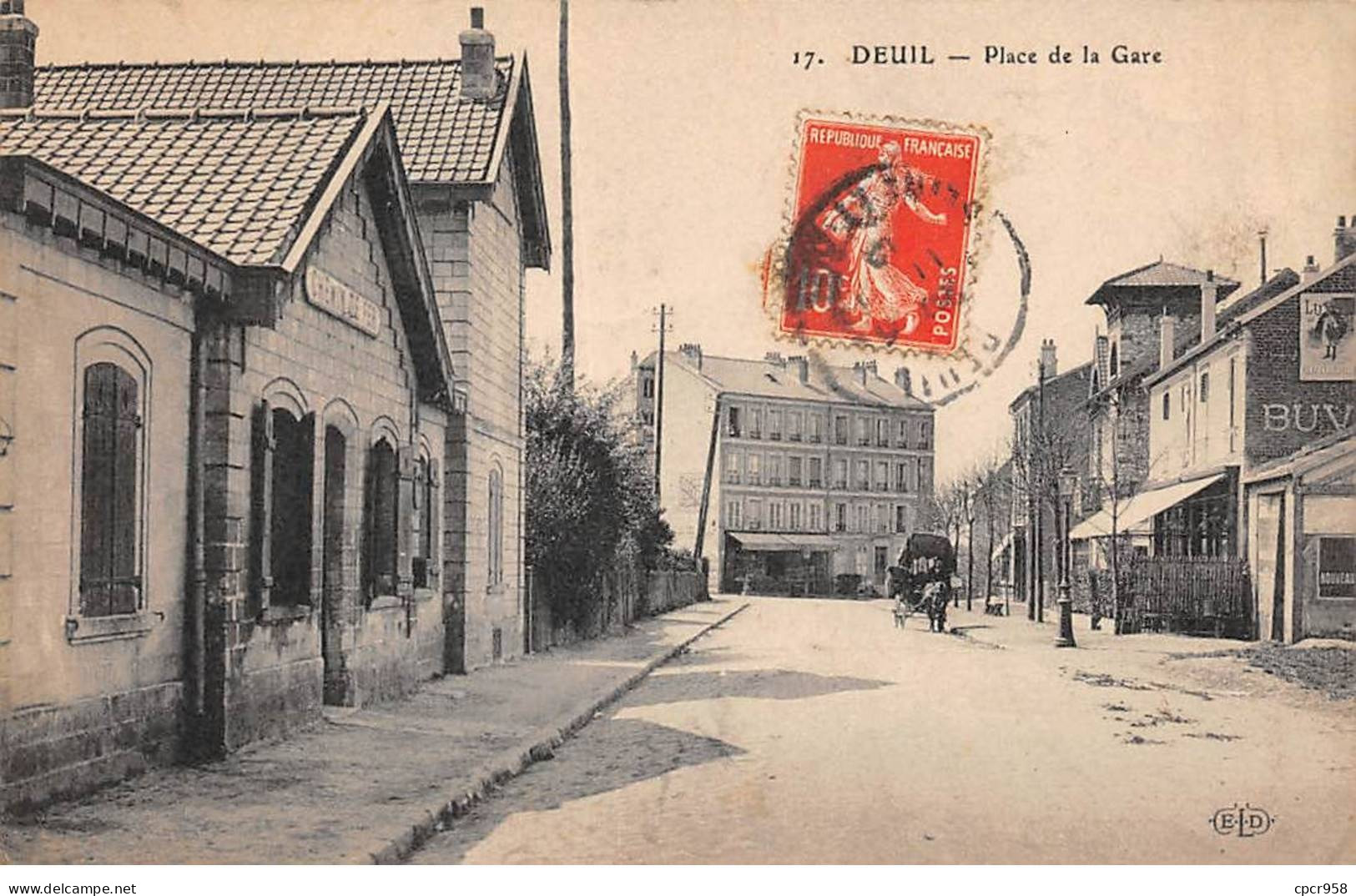 95.AM19304.Deuil.N°17.Place De La Gare - Deuil La Barre