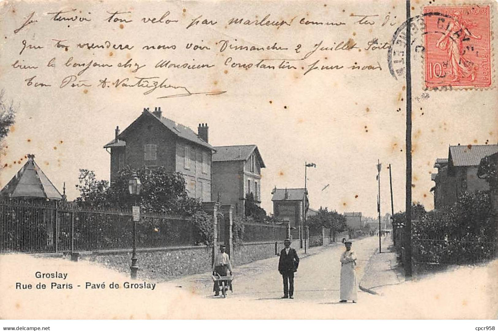 95.AM17965.Groslay.Rue De Paris.Pavé De Groslay - Groslay