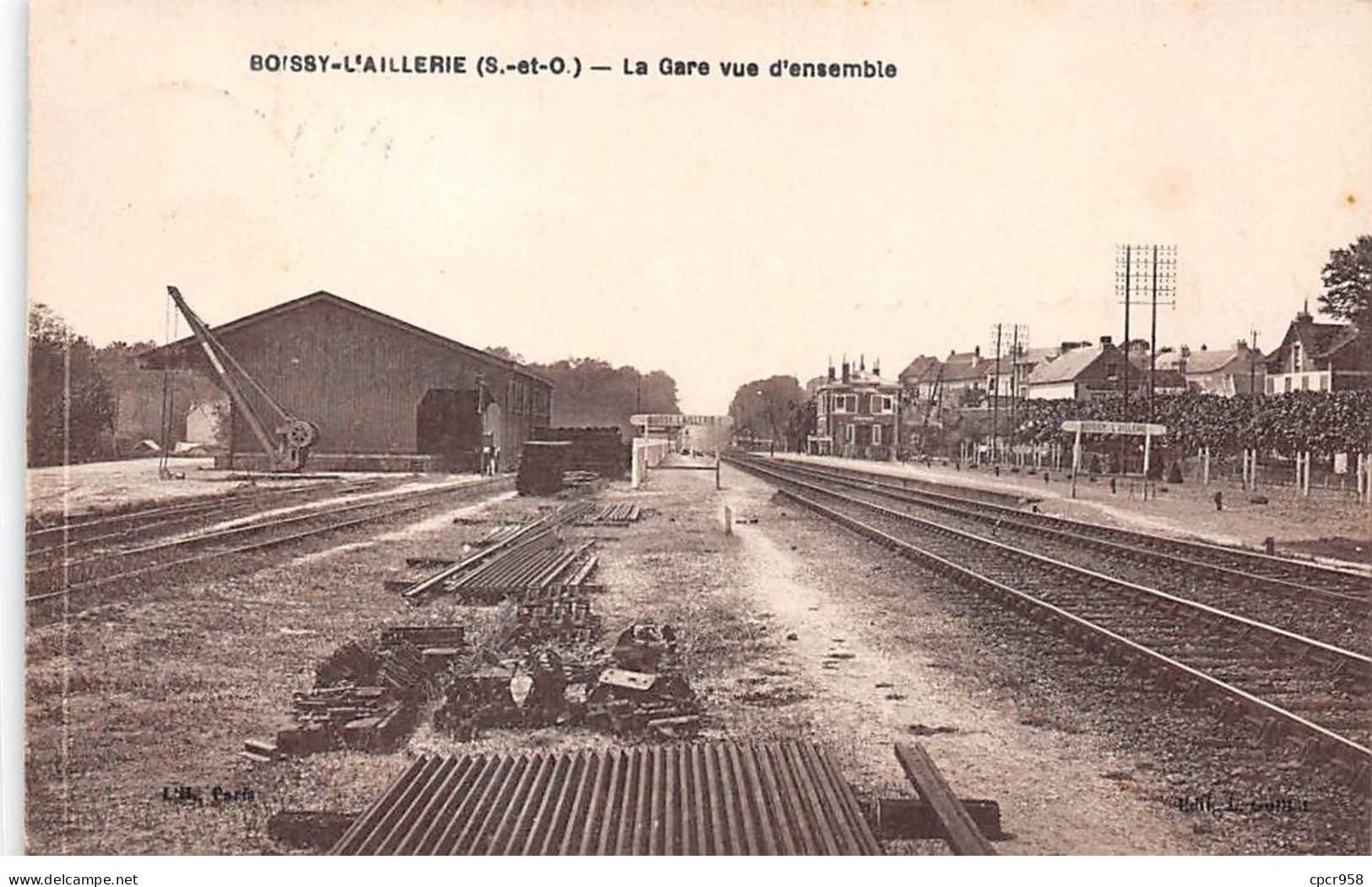 95.AM17888.Boissy L'Aillerie.Vue D'ensemble De La Gare - Boissy-l'Aillerie