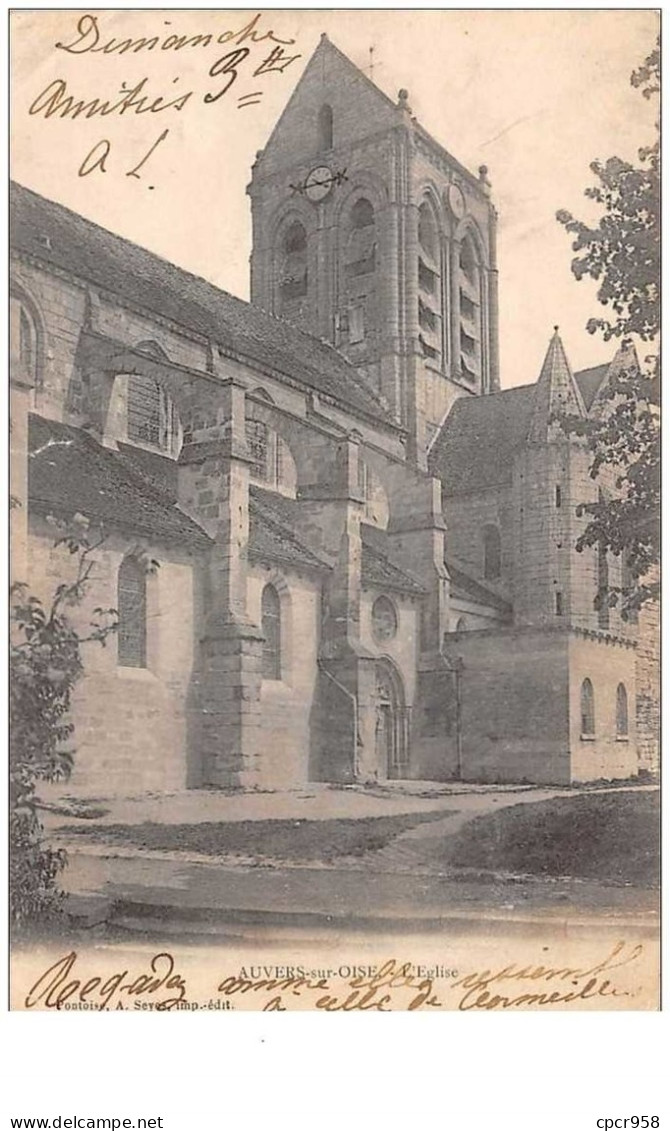 95. N°44459 . Auvers Sur Oise . L Eglise - Auvers Sur Oise