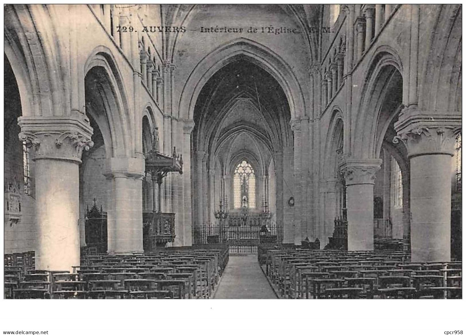 95. N°44458 . Auvers Sur Oise . Interieur De L Eglise - Auvers Sur Oise