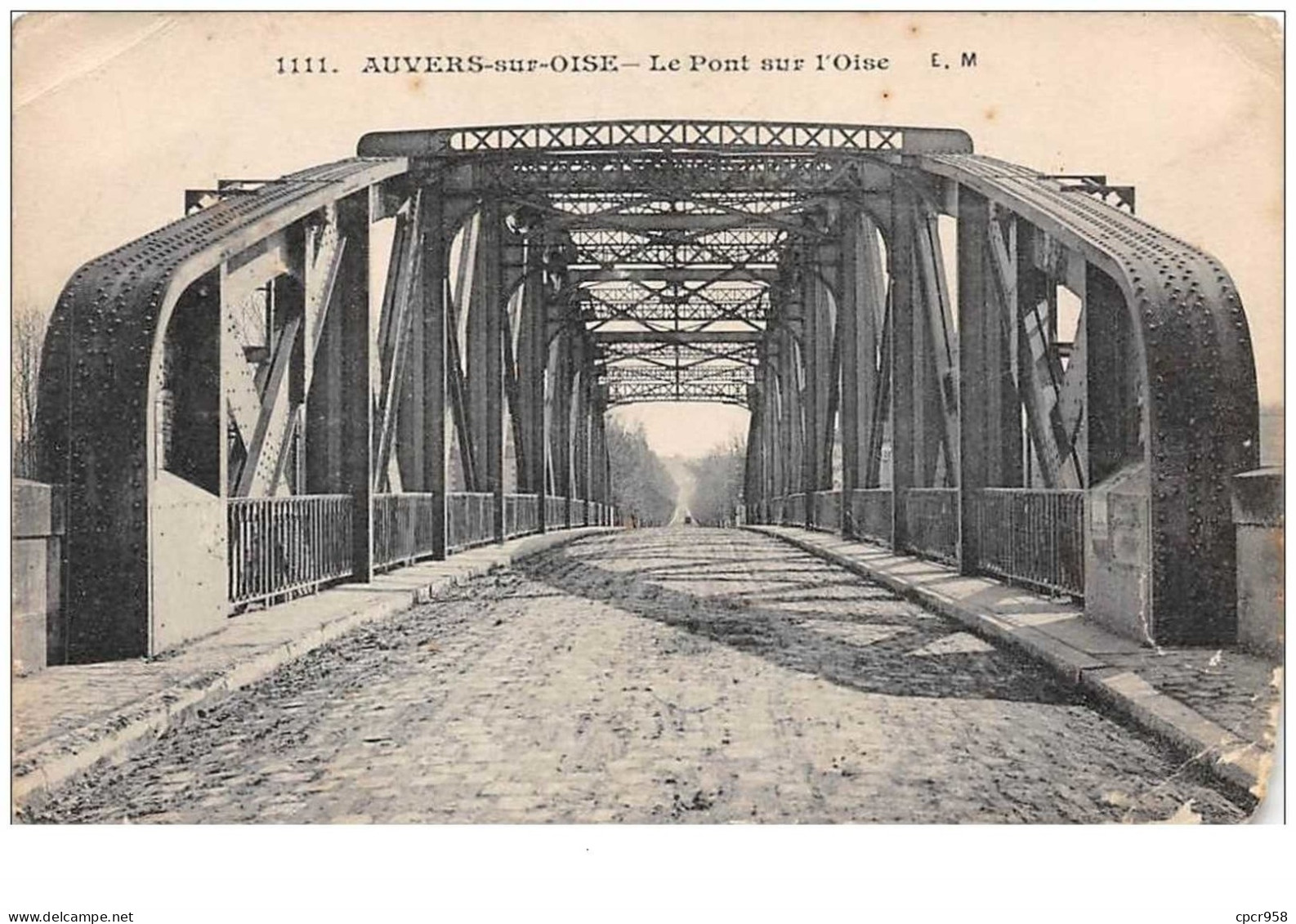 95. N°44448 . Auvers Sur Oise . Le Pont Sur L Oise.en L Etat - Auvers Sur Oise