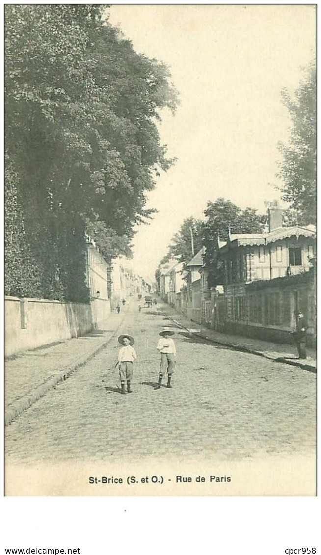 95 .n°33012 . St Brice .rue De Paris - Saint-Brice-sous-Forêt