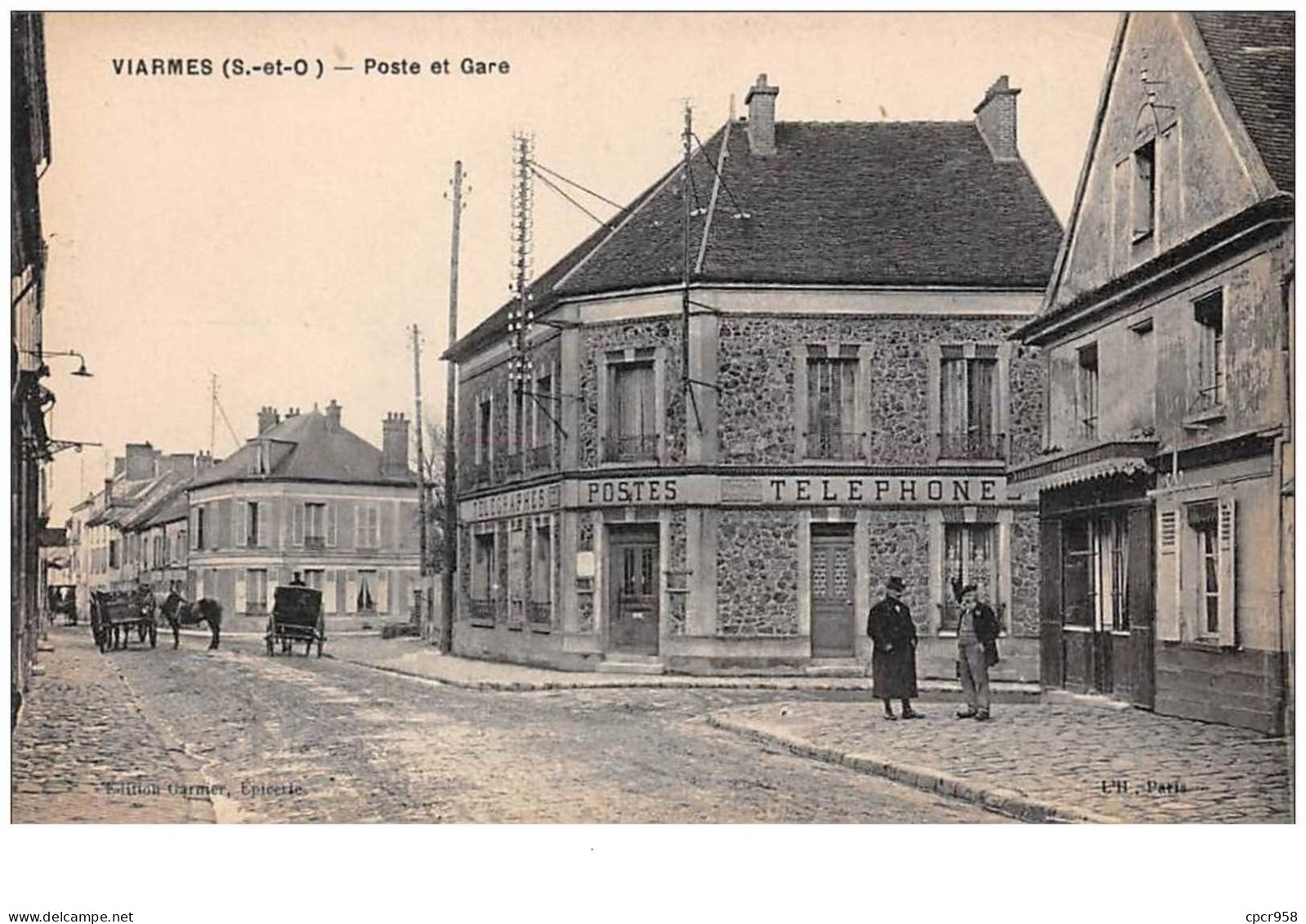 95 . N°49302 . Viarmes . Poste Et Gare - Viarmes