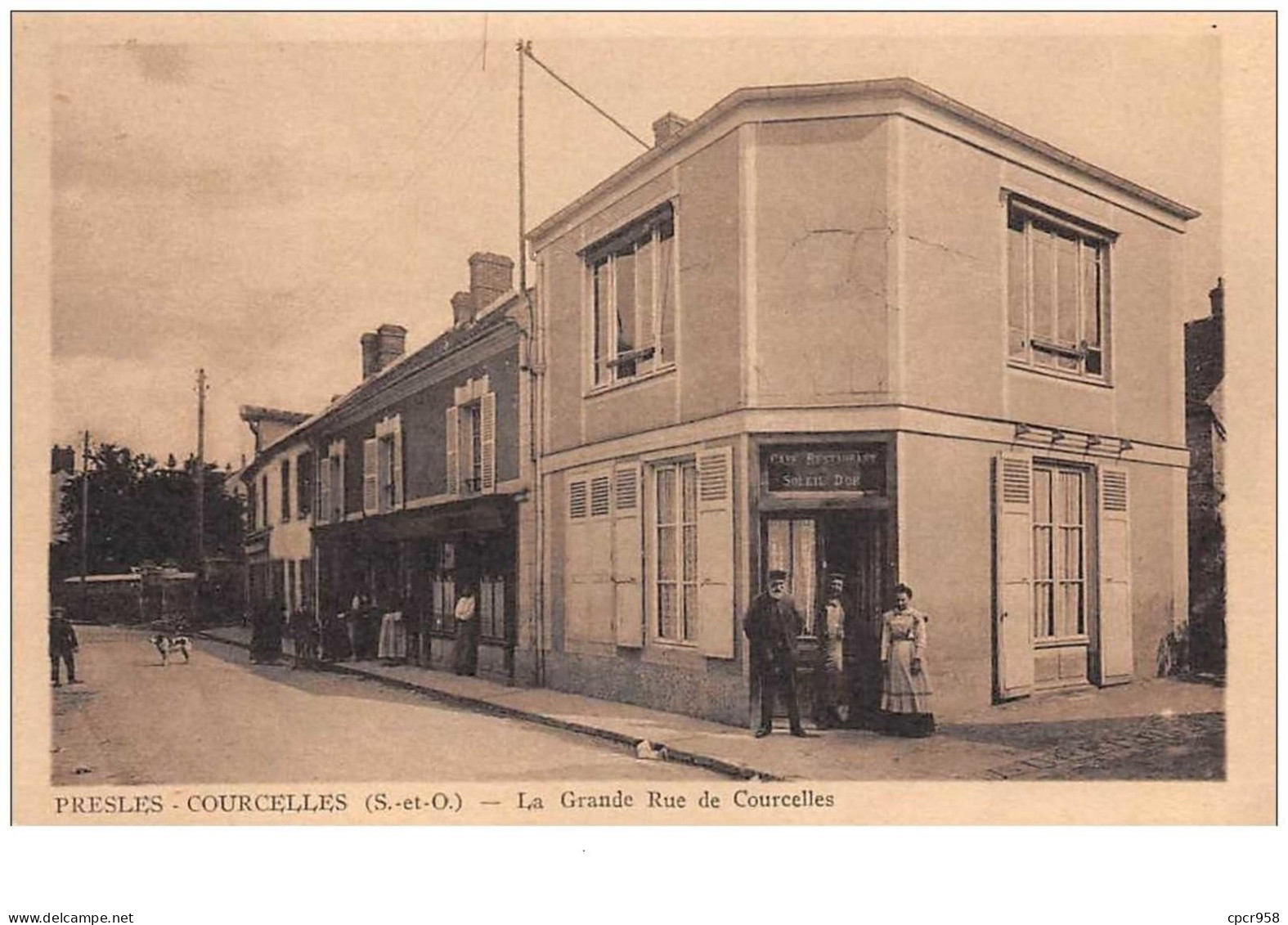 95 . N°49298 . Presles -courcelles . La Grande Rue De Courcelles - Presles