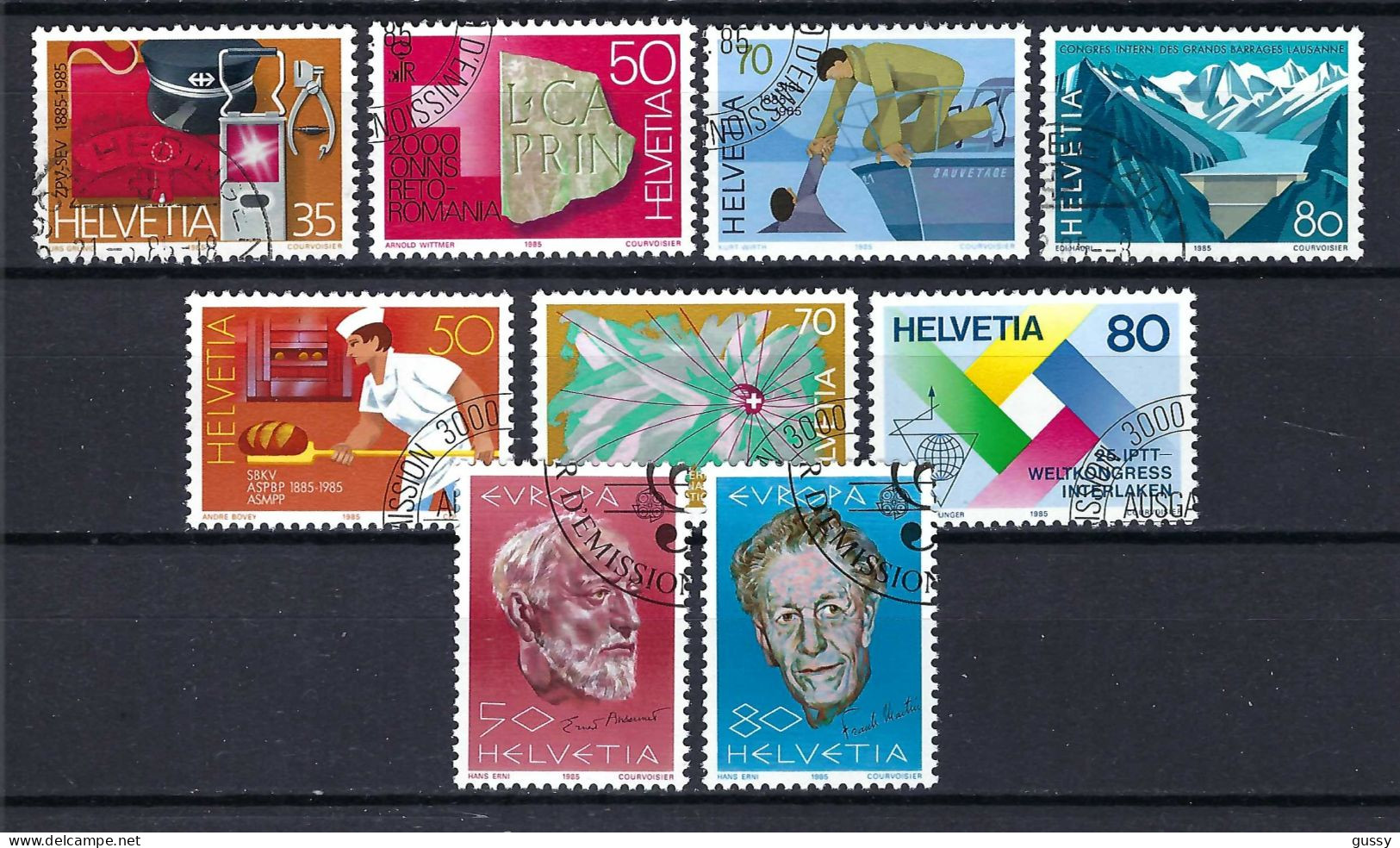 SUISSE 1985: Lot D'oblitérés - Used Stamps