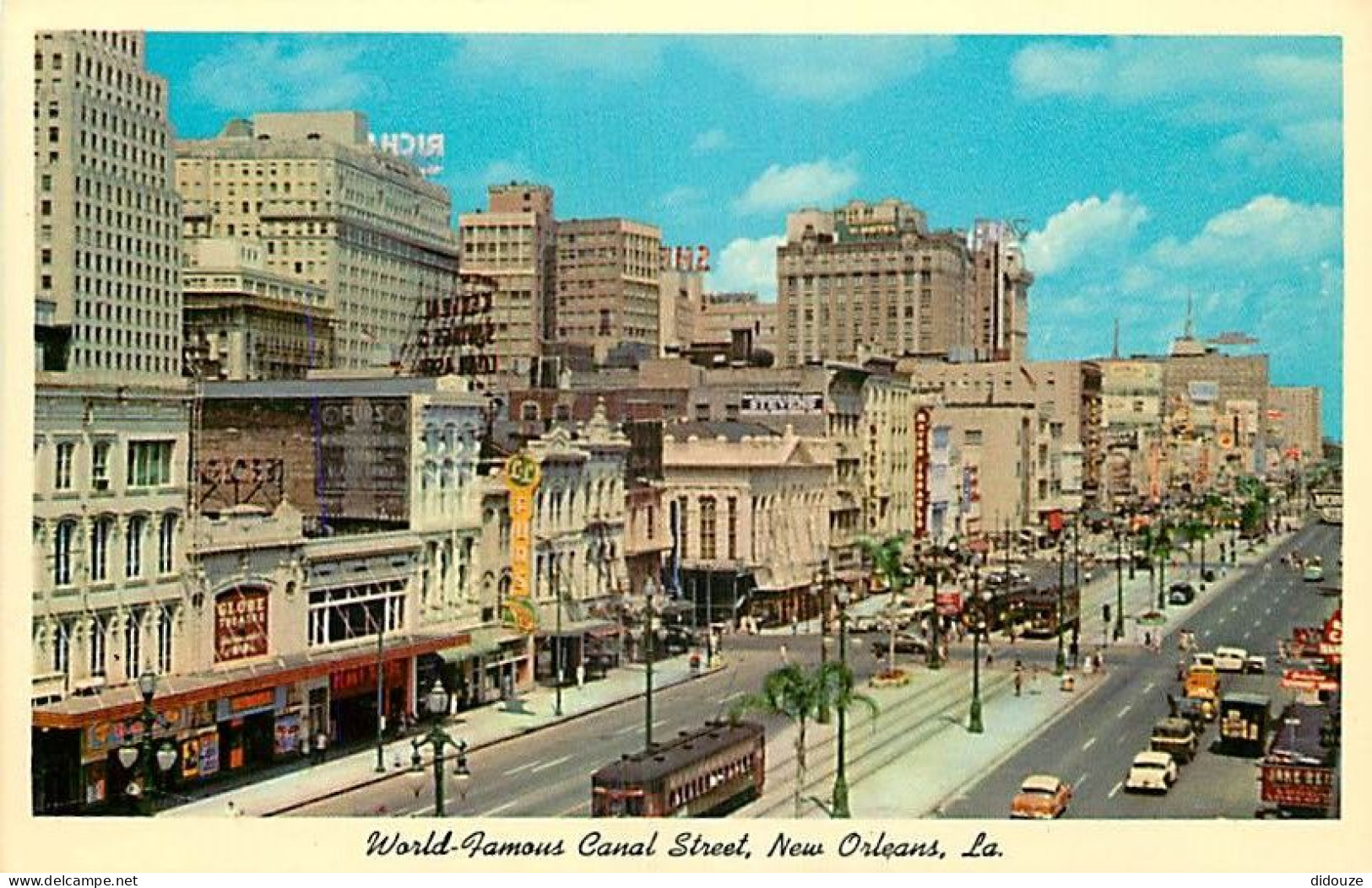 Etats Unis - New Orleans - Canal Street - Tramway - Automobiles - Etat De Louisiane - Louisiana State - CPSM Format CPA  - New Orleans