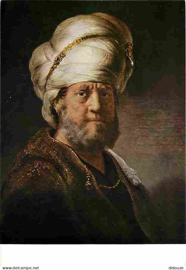 Art - Peinture - Rembrandt Van Rijn - Portrait D'un Oriental - CPM - Voir Scans Recto-Verso - Malerei & Gemälde