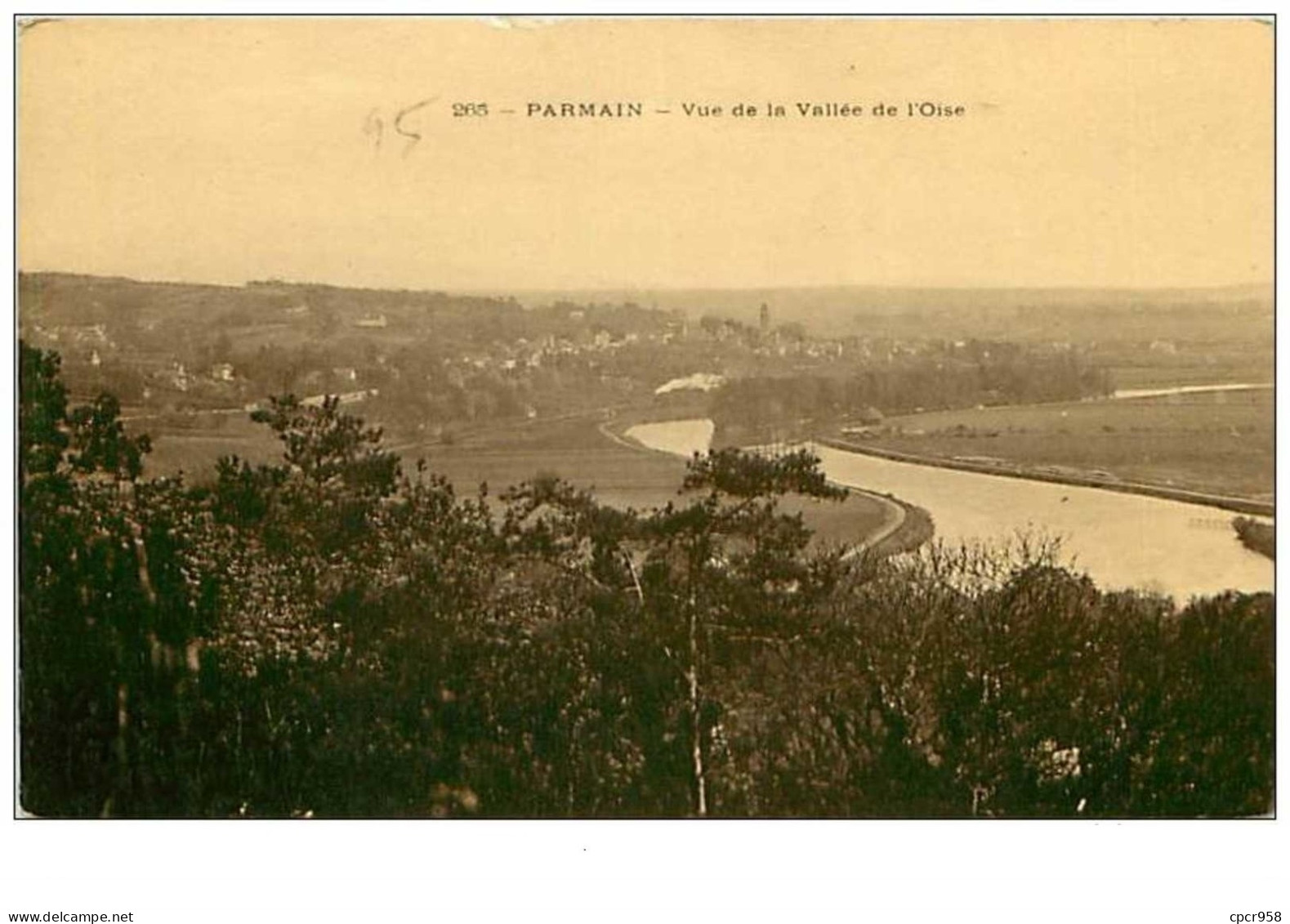 95.PARMAIN.n°194.VUE DE LA VALLEE DE L'OISE - Parmain