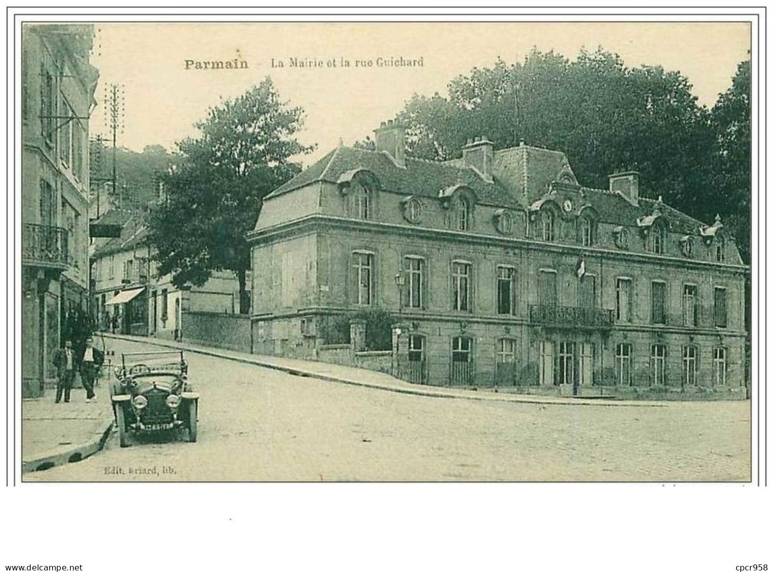 95.PARMAIN.LA MAIRIE ET LA RUE GUICHARD - Parmain