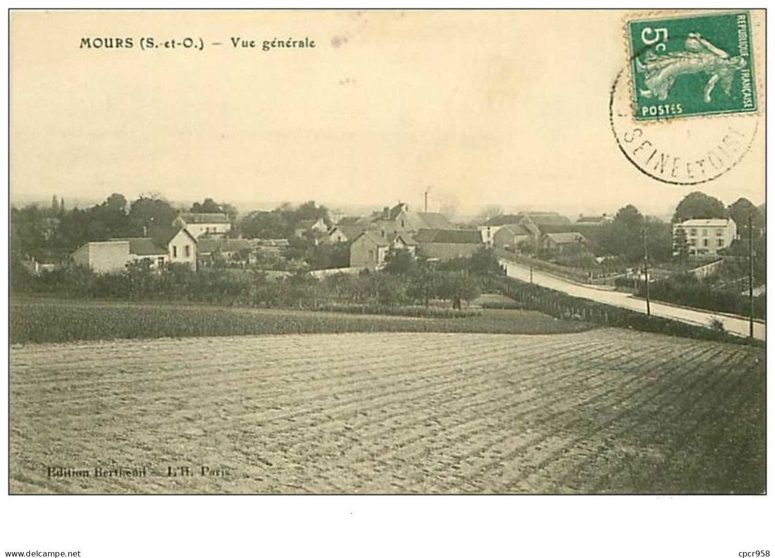 95.MOURS.n°117.VUE GENERALE.RARE - Mours