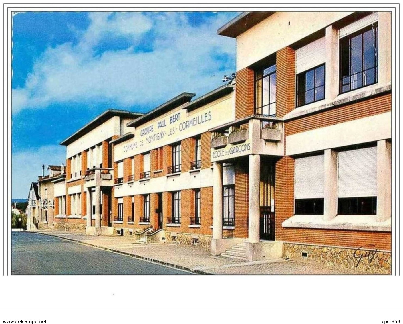 95.MONTIGNY LES CORMEILLES.L'ECOLE.GROUPE PAUL BERT.CPSM - Montigny Les Cormeilles